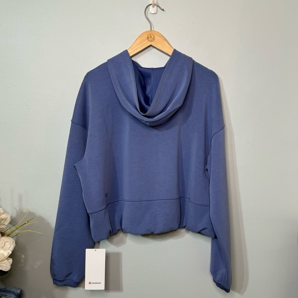 Lululemon Softstreme Full Zip Hoodie Jacket Oasis Blue Size 12 NWT - Picture 6 of 11